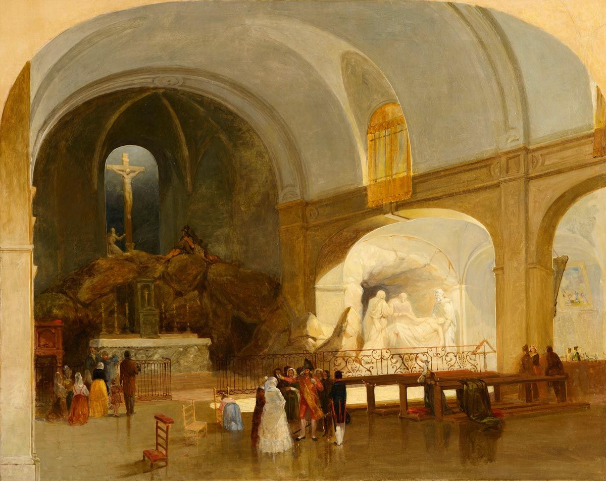 James Mahoney ARHA (1810-1879), The Church of St Roch, Paris at Morgan O'Driscoll Art Auctions
