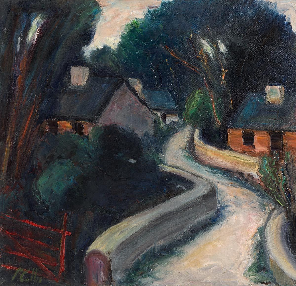 Peter Collis, Farmstead, Co. Wicklow at Morgan O'Driscoll Art Auctions