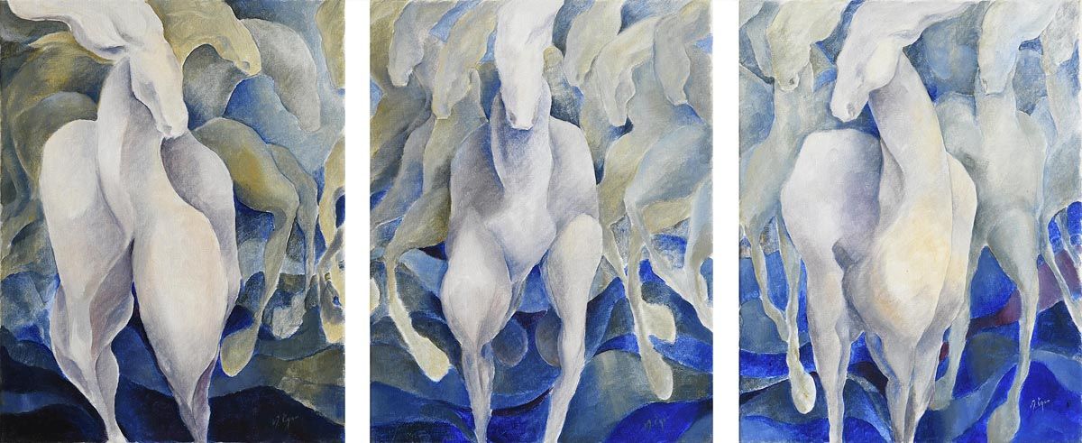 Margaret Egan, Dancing Horses at Morgan O'Driscoll Art Auctions