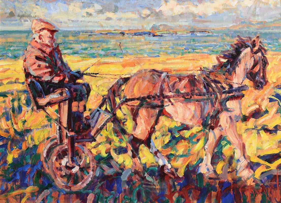 Arthur K. Maderson, Sunflower Sunset, Great Blasket Islands at Morgan O'Driscoll Art Auctions