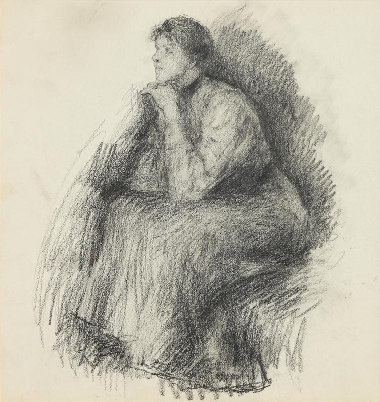 John Butler Yeats, Portrait of Mary Elizabeth Walker (1906) at Morgan O'Driscoll Art Auctions