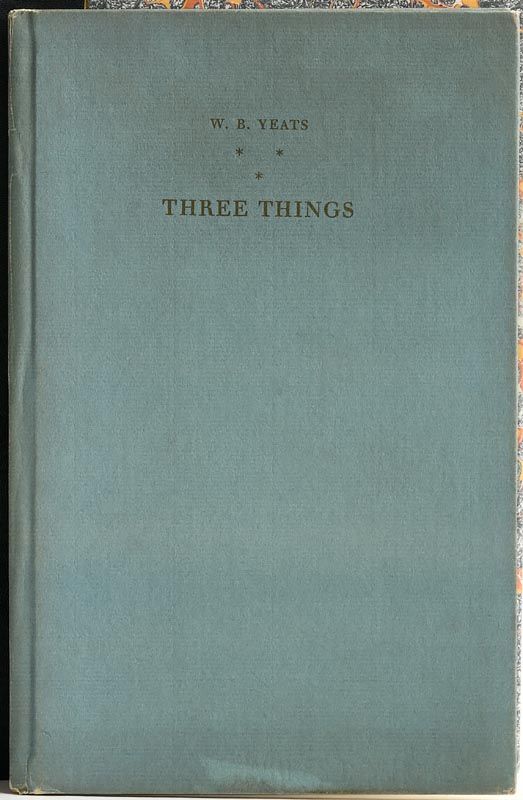 William Butler Yeats (1865-1939), Three Things at Morgan O'Driscoll Art Auctions