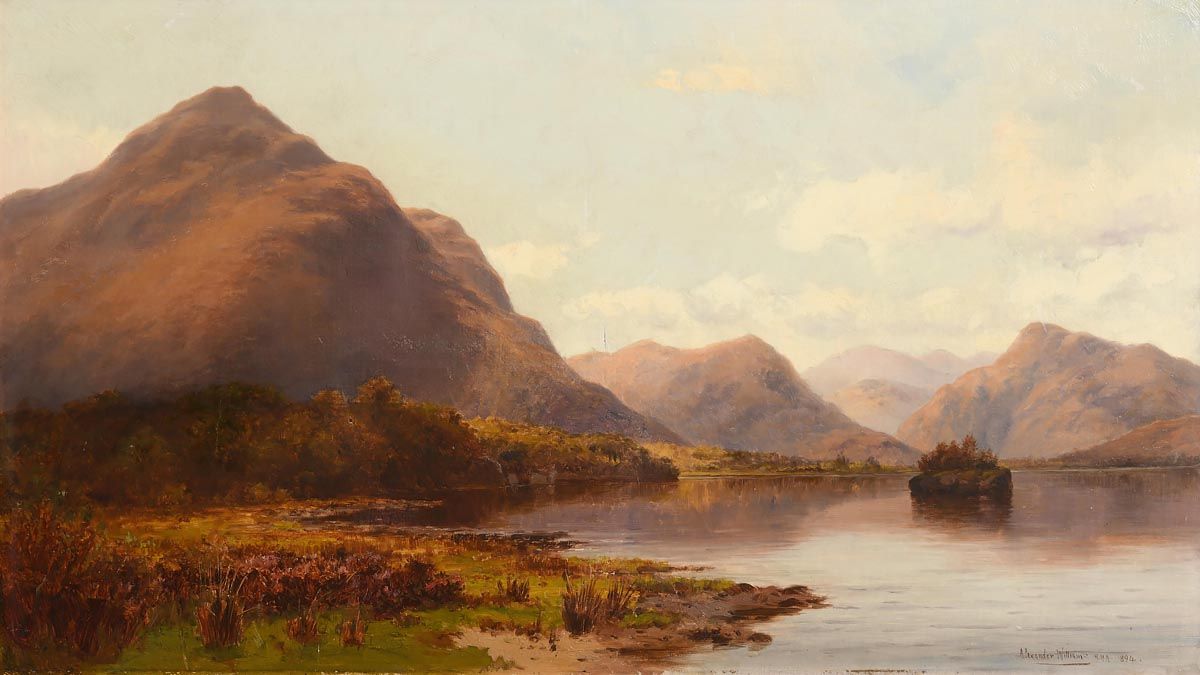 Alexander Williams, Lower Lake, Muckross, Killarney (1894) at Morgan O'Driscoll Art Auctions