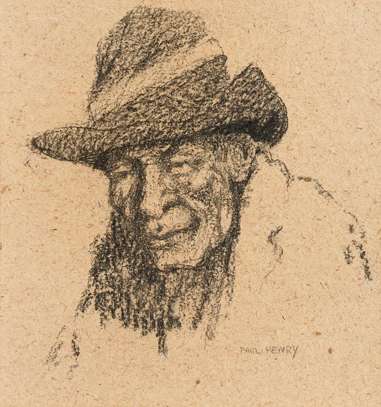 Paul Henry, Head of an Old Achill Man (1910-13) at Morgan O'Driscoll Art Auctions