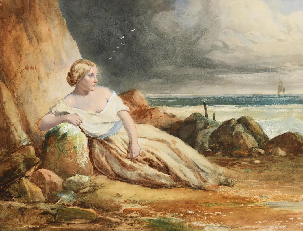 Daniel Maclise, The Storm Maiden at Morgan O'Driscoll Art Auctions