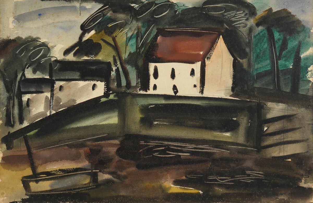 Norah Allison McGuinness, Sussex Landscape (c.1934) at Morgan O'Driscoll Art Auctions