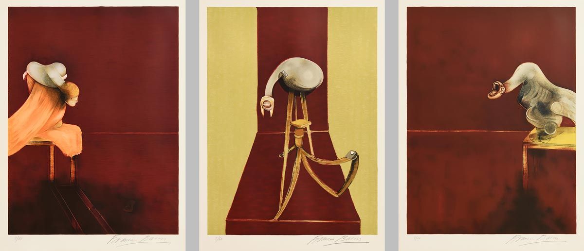 Francis Bacon, Second Version, Triptych 1944 (1989) at Morgan O'Driscoll Art Auctions