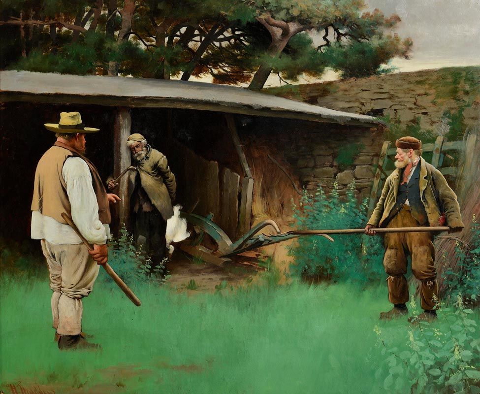 Henry Jones Thaddeus, The Goose Thief at Morgan O'Driscoll Art Auctions