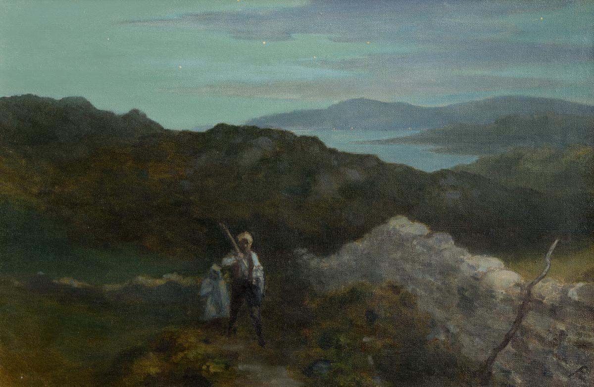 George William Russell, Where the Unquiet Hours Depart at Morgan O'Driscoll Art Auctions