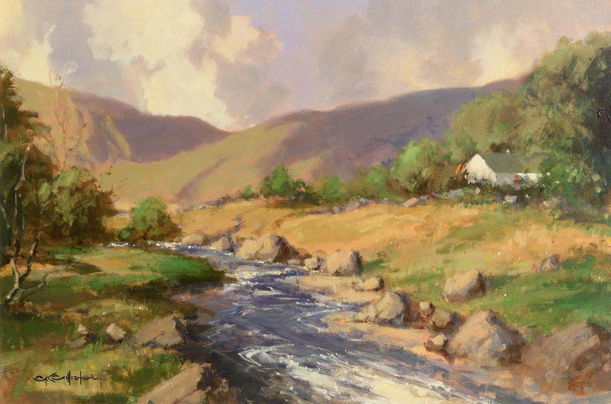 George Gillespie, Farmstead by the Stream at Morgan O'Driscoll Art Auctions