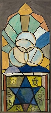 Evie Hone HRHA (1894-1955), Nona's Arch (Study for Stained Glass Window) at Morgan O'Driscoll Art Auctions