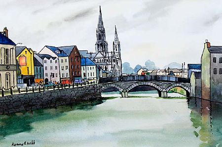Kenneth Webb RWA FRSA RUA (b.1927), St. Finbarr's Cathedral, Cork at Morgan O'Driscoll Art Auctions