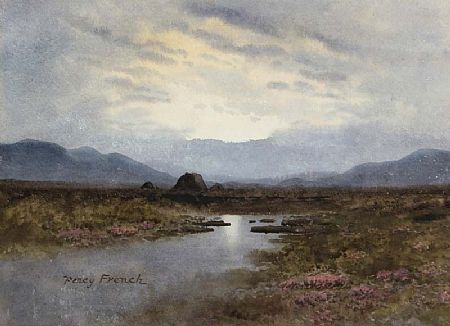 Percy French (1854-1920), Bog Scene at Morgan O'Driscoll Art Auctions