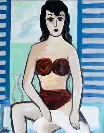 Markey Robinson (1918-1999), Lady in a Bikini by the Window at Morgan O'Driscoll Art Auctions