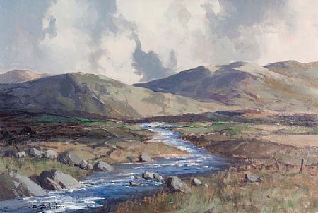George Gillespie RUA (1924-1996), Clady River near Bunbeg, Co. Donegal at Morgan O'Driscoll Art Auctions