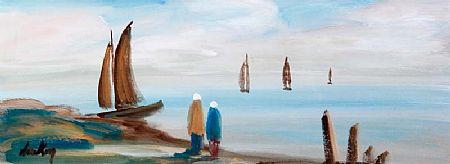 Markey Robinson (1918-1999), Watching the Boats at Morgan O'Driscoll Art Auctions