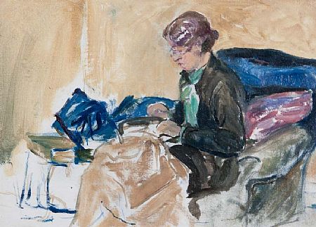 Estella Frances Solomons HRHA (1882-1968), Women Sewing at Morgan O'Driscoll Art Auctions