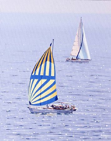 Virgilio Raposo (20th/21st Century) Portuguese, Yachts at Sea at Morgan O'Driscoll Art Auctions