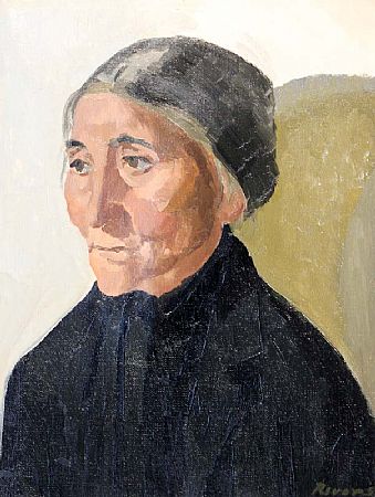 Elizabeth Rivers (1903-1964), Portrait of an Old Woman at Morgan O'Driscoll Art Auctions