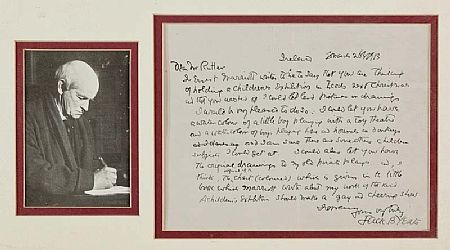 Jack Butler Yeats RHA (1871-1957), Letter to Mr Frank Rutter (1876-1937) at Morgan O'Driscoll Art Auctions