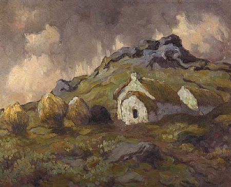 Hillside Cottage and Hayricks at Morgan O'Driscoll Art Auctions