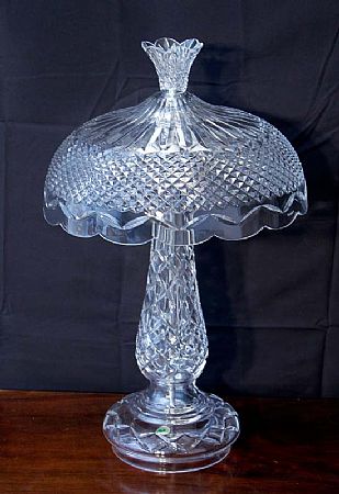 Waterford Crystal Mushroom Lamp (59cm high) at Morgan O'Driscoll Art Auctions