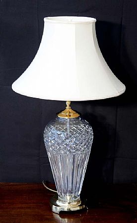 Waterford Crystal Belline Table Lamp with Shade (73cm high) at Morgan O'Driscoll Art Auctions