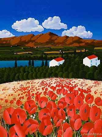 Eugene McGuile (20th/21st Century), Poppy Fields, France at Morgan O'Driscoll Art Auctions