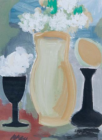 Markey Robinson (1918-1999), Still Life with White Flowers at Morgan O'Driscoll Art Auctions