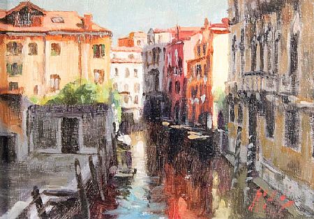Mat Grogan (20th/21st Century), Venice Backwater at Morgan O'Driscoll Art Auctions