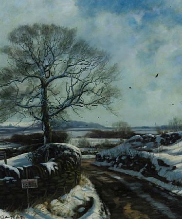 John Trickett (20th/21st Century), Winter Laneway at Morgan O'Driscoll Art Auctions