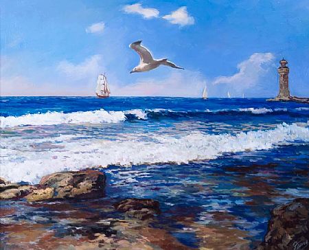 Edward Panov (20th/21st Century) Russian, Seascape at Morgan O'Driscoll Art Auctions