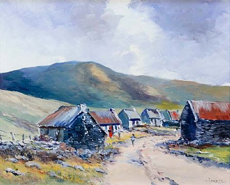 Michael F. Downes (20th/21st Century), Mountain Village at Morgan O'Driscoll Art Auctions