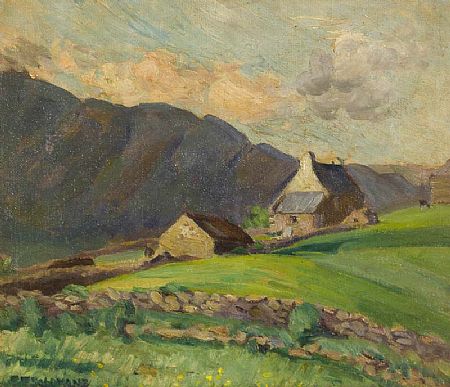Estella Frances Solomons HRHA (1882-1968), Hillside Cottages at Morgan O'Driscoll Art Auctions
