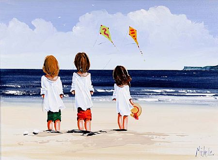 Michelle Carlin (20th/21st Century), Flying Kites at Morgan O'Driscoll Art Auctions