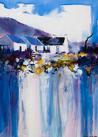 Denis Orme Shaw (20th/21st Century), Cottages, Connemara at Morgan O'Driscoll Art Auctions