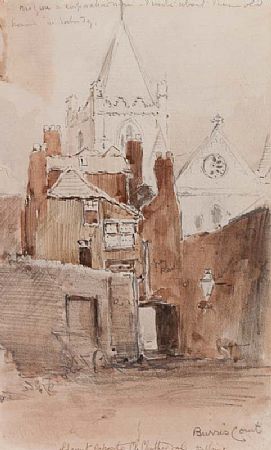 Alexander Williams RHA (1846-1930), Burris Court opposite Christchurch Cathedral at Morgan O'Driscoll Art Auctions