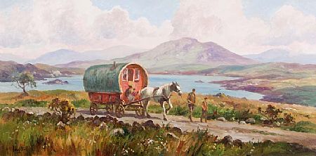 Donal McNaughton (20th/21st Century), Travellers, Connemara at Morgan O'Driscoll Art Auctions