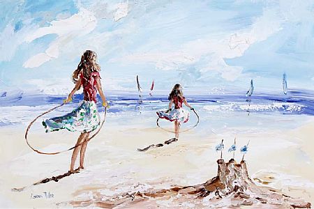 Lorna Millar (20th/21st Century), Girls on the Beach at Morgan O'Driscoll Art Auctions