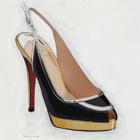 Martin Cooke (20th/21st Century), Christian Louboutin Shoe at Morgan O'Driscoll Art Auctions