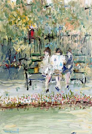 Marie Carroll (20th/21st Century), Three Girls in the Park at Morgan O'Driscoll Art Auctions