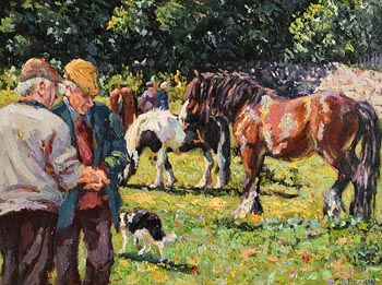 James S. Brohan, The Horse Fair at Morgan O'Driscoll Art Auctions
