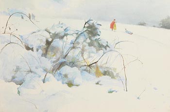 Tom Carr, Family Fun in the Snow at Morgan O'Driscoll Art Auctions