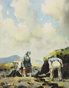 Charles J. McAuley, Stacking Turf at Morgan O'Driscoll Art Auctions