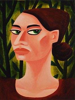 Graham Knuttel (1954-2023), Green Eyed Girl at Morgan O'Driscoll Art Auctions