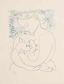 Pablo Picasso, Mother and Child at Morgan O'Driscoll Art Auctions
