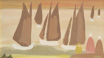 Markey Robinson, Watching the Boats at Morgan O'Driscoll Art Auctions