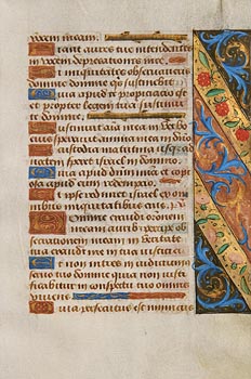 Page from a 'Book of Hours' (1485) at Morgan O'Driscoll Art Auctions