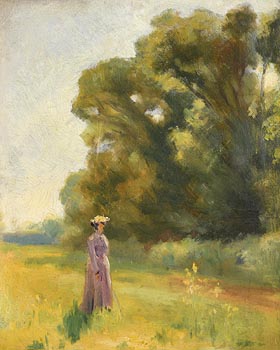 John Butler Yeats, Stroll in the Parkland at Morgan O'Driscoll Art Auctions