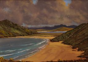 David Anthony Overend (b.1932), Tra na Rossan Strand, Donegal at Morgan O'Driscoll Art Auctions
